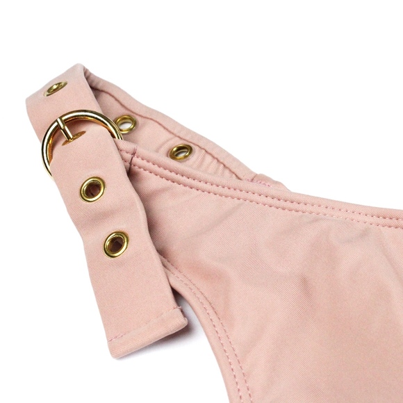 Blush One Shoulder Bikini Swimsuit - Picture 5 of 7